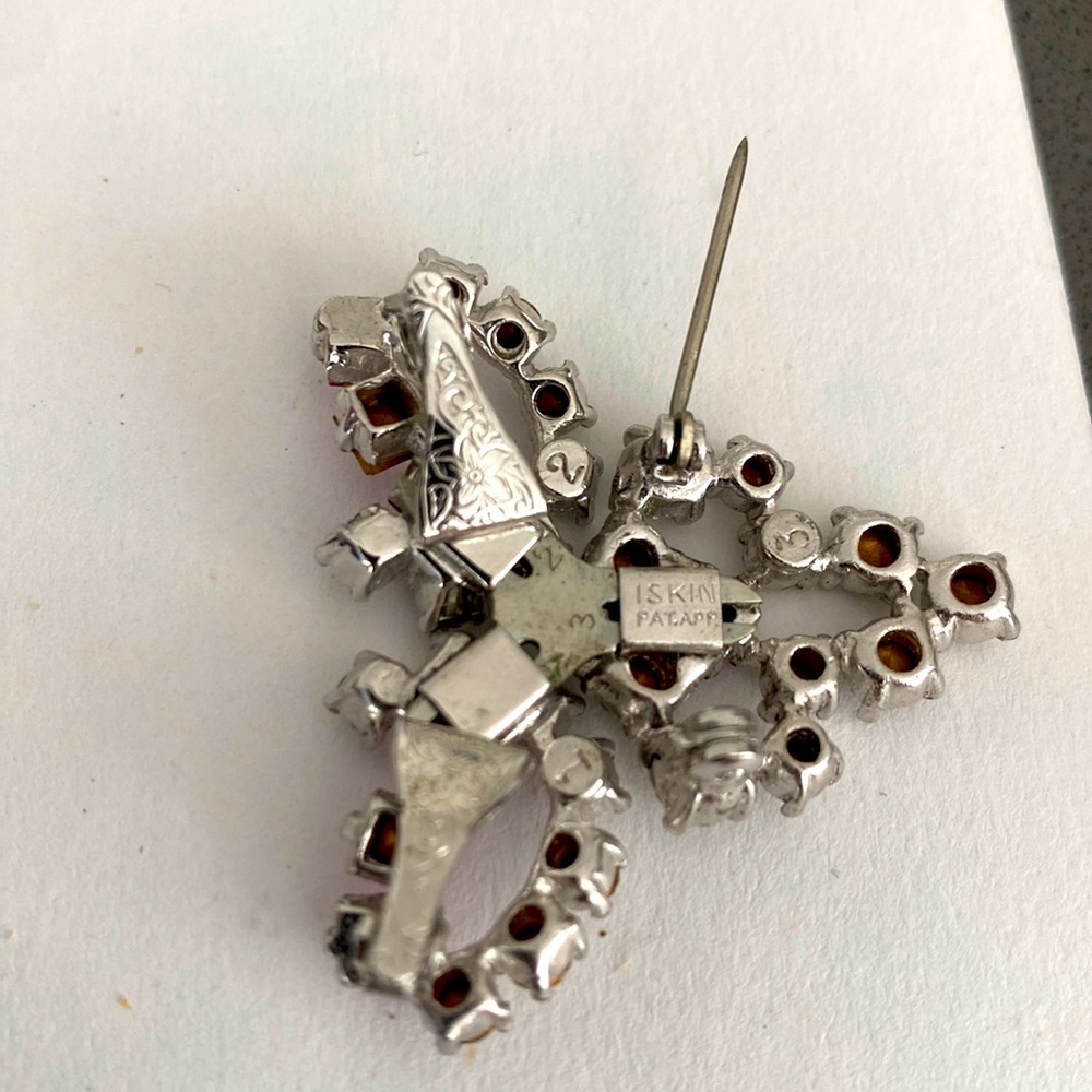 Harry Iskin Vintage Brooch Earrings